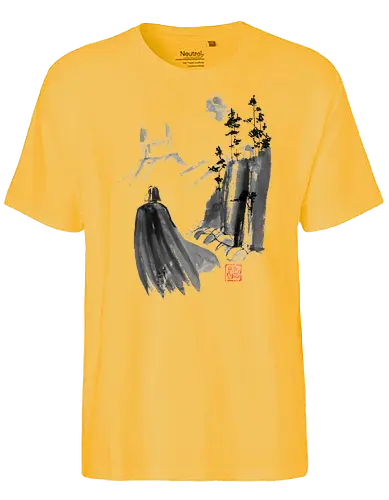 lost - mountain, sumie, japan, moon, space ship - Fairtrade T-Shirt