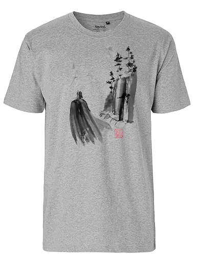 lost - mountain, sumie, japan, moon, space ship - Fairtrade T-Shirt