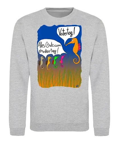 Vatertag - Muttertag, Vatertag, Biologie, Seepferdchen, Meer - Sweatshirt