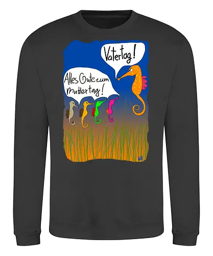 Vatertag - Muttertag, Vatertag, Biologie, Seepferdchen, Meer - Sweatshirt