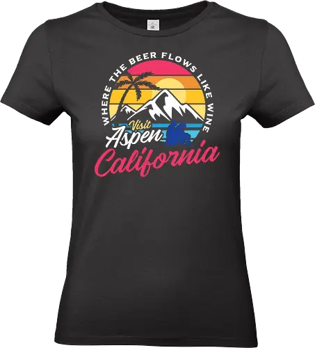 Visit Aspen California - Dumb And Dumber Spot  - dumb and dumber, 90s, aspen, california, comedy, funny, humor, jim carrey, retro, skiing, snow, summer, sun, vintage, movie - Standard T-Shirt (Frauen)