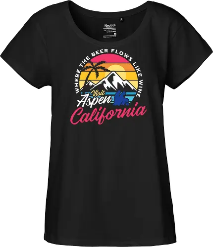 Visit Aspen California - Dumb And Dumber Spot  - dumb and dumber, 90s, aspen, california, comedy, funny, humor, jim carrey, retro, skiing, snow, summer, sun, vintage, movie - Fairtrade Girl Shirt
