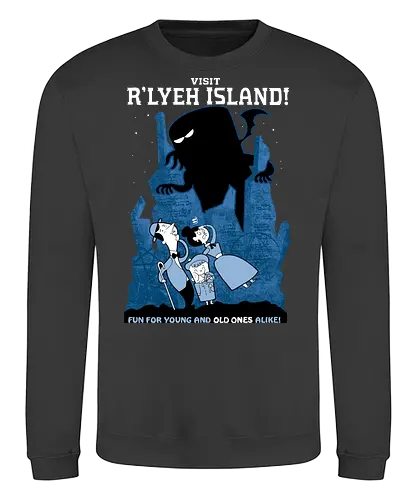 Visit Rlyeh Island - Lovecraft, Cthulhu, Gothic horror - Sweatshirt