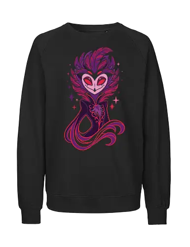 Stolas: Prince of the Goetia - Stolas, Helluva Boss, Helluva Boss fan art, Ars Goetia, demon prince, Vivziepop, dark fantasy anime, owl demon art, royal aesthetic, gothic animation apparel - Fairtrade Sweatshirt