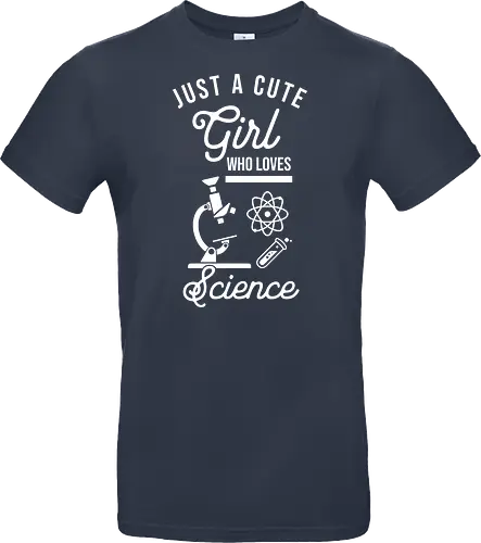 Süßes Mädchen Liebt Wissenschaft Lustiger Nerd Spruch Design