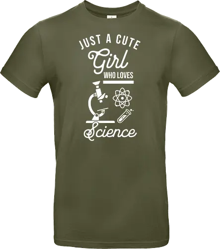 Süßes Mädchen Liebt Wissenschaft Lustiger Nerd Spruch Design