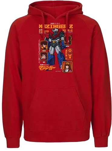 Iron Giant Awakens - mazinger z, mecha anime, super robot, retro anime, giant robot, classic manga, robot hero, 70s anime - Fairtrade Hoodie