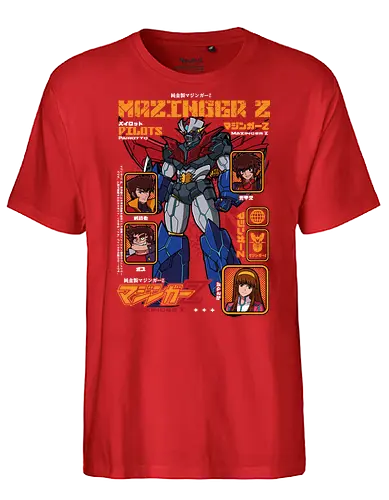 Iron Giant Awakens - mazinger z, mecha anime, super robot, retro anime, giant robot, classic manga, robot hero, 70s anime - Fairtrade T-Shirt