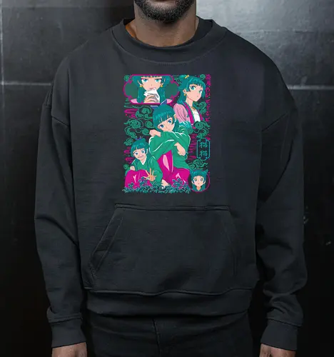 Maomao – Palace Apothecary - apothecary diaries, maomao, anime girl, herbal medicine, palace life, mystery anime, historical anime, anime aesthetic - Cropped Sweatshirt
