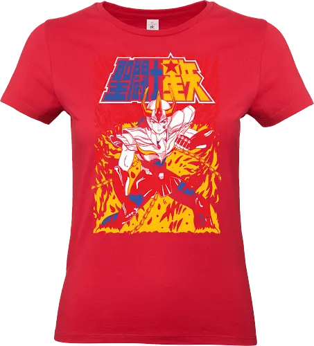 Phoenix Warrior – Eternal Flame - saint seiya, phoenix, fire warrior, anime knight, bronze saint, rebirth power, anime battle, cosmos energy - Standard T-Shirt (Frauen)