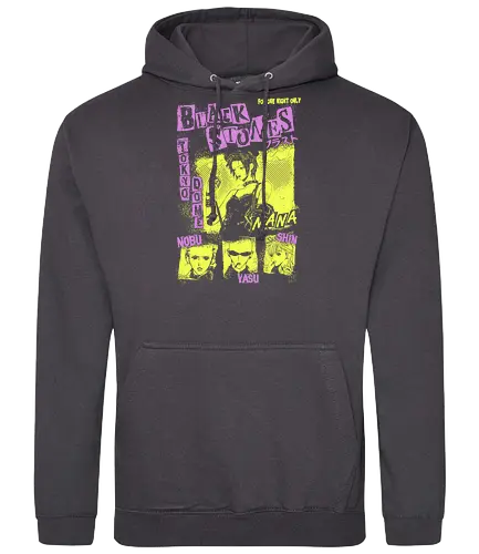 Black Stones – Punk Rock Vibes - nana anime, black stones, blast band, punk rock anime, nana osaki, music anime, band aesthetic, rock style - Standard Hoodie