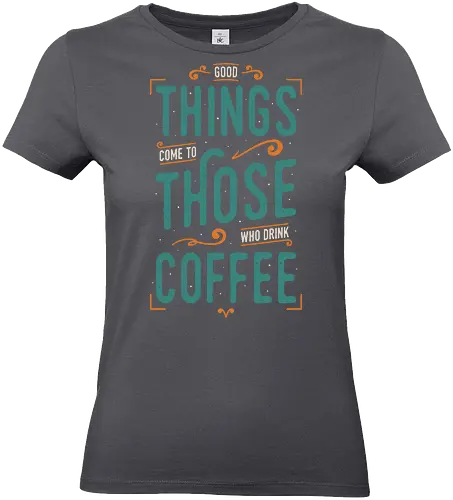 Coffee Theory - coffee, caffeine, funny, quotes, funny sayings, typography, drinks, food, humor, lettering, coffee, caffeine, funny, quotes, funny sayings, typography, drinks, food, humor, lettering - Standard T-Shirt (Frauen)