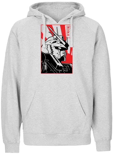 RX-78-2 Japanische Propaganda - RX-78-2 Gundam Kunst, Mobile Suit Gundam, japanische Propaganda, Yoshiyuki Tomino, Anime Shirt, Sunrise Mecha, japanische aufgehende Sonne, japanische Popkultur, retro futuristischer Streetwear, Geek Geschenk, Amuro Ray, Real Robot Anime, Vintage Mecha, Gundam Kanji, 70er 80er - Fairtrade Hoodie