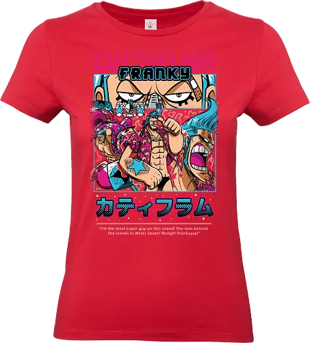 Super Cyborg - Pirate, franky, cyborg pirate, straw hat crew, anime mechanic, super robot, anime pirate, cola power - Standard T-Shirt (Frauen)