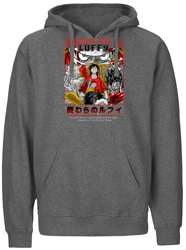 Pirate King Dream - Pirate, pirate captain, straw hat, anime pirate, grand line, shonen anime - Fairtrade Hoodie