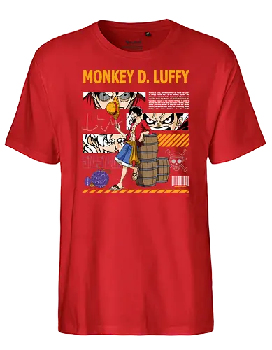 Future Pirate King - Pirate, pirate king, straw hat pirate, anime hero, grand line, shonen anime, adventure anime - Fairtrade T-Shirt