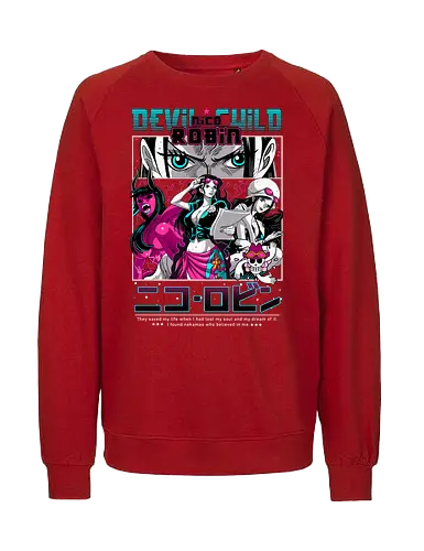 Devil Child - Pirate, nico robin, devil child, anime girl, straw hat crew, anime pirate, archaeologist, grand line - Fairtrade Sweatshirt