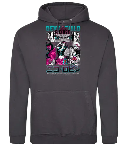Devil Child - Pirate, nico robin, devil child, anime girl, straw hat crew, anime pirate, archaeologist, grand line - Standard Hoodie