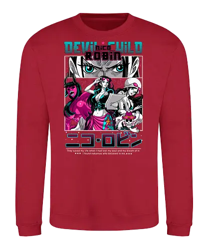 Devil Child - Pirate, nico robin, devil child, anime girl, straw hat crew, anime pirate, archaeologist, grand line - Sweatshirt
