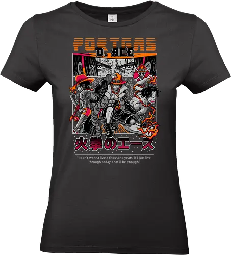Flame Emperor - Pirate, portgas d ace, fire fist ace, anime pirate, flame power, whitebeard pirates, shonen anime, grand line - Standard T-Shirt (Frauen)