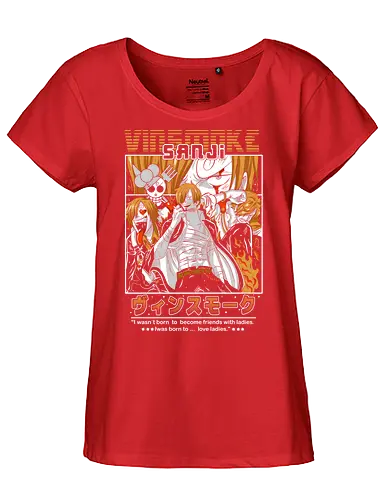 Burning Kick Style - Pirate, sanji, vinsmoke sanji, fire kick, straw hat crew, anime pirate, black leg, shonen anime - Fairtrade Girl Shirt