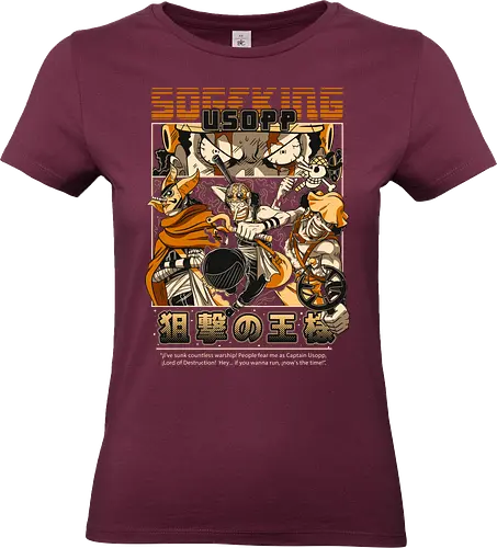 Sniper King Spirit - Pirate, usopp, sniper king, straw hat crew, anime pirate, brave warrior, anime sniper, grand line - Standard T-Shirt (Frauen)