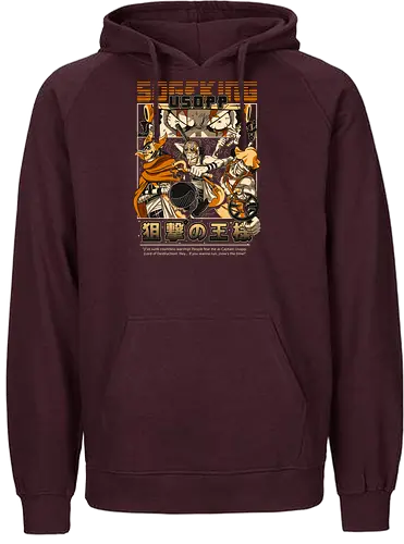 Sniper King Spirit - Pirate, usopp, sniper king, straw hat crew, anime pirate, brave warrior, anime sniper, grand line - Fairtrade Hoodie