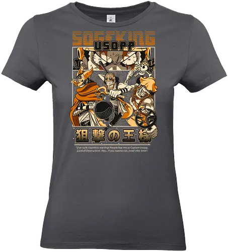Sniper King Spirit - Pirate, usopp, sniper king, straw hat crew, anime pirate, brave warrior, anime sniper, grand line - Standard T-Shirt (Frauen)