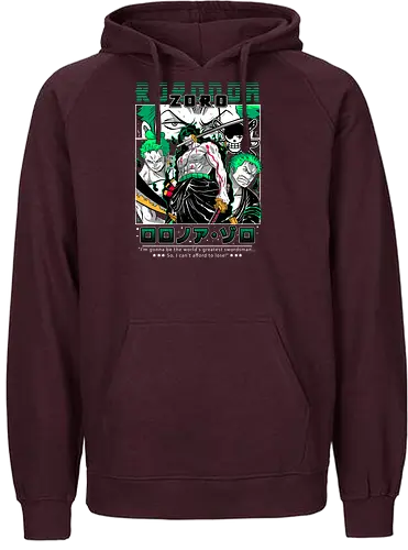 Three Sword Style - Pirate, zoro, roronoa zoro, swordsman anime, straw hat crew, anime pirate, santoryu, grand line - Fairtrade Hoodie