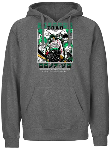 Three Sword Style - Pirate, zoro, roronoa zoro, swordsman anime, straw hat crew, anime pirate, santoryu, grand line - Fairtrade Hoodie