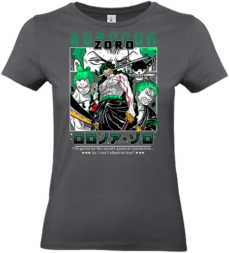 Three Sword Style - Pirate, zoro, roronoa zoro, swordsman anime, straw hat crew, anime pirate, santoryu, grand line - Standard T-Shirt (Frauen)