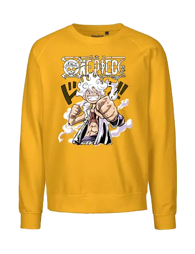 Freedom Power - Pirate, anime pirate, sun god nika, straw hat, anime power, grand line, gear 5 - Fairtrade Sweatshirt