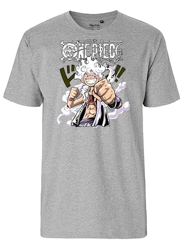 Freedom Power - Pirate, anime pirate, sun god nika, straw hat, anime power, grand line, gear 5 - Fairtrade T-Shirt