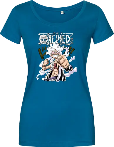Freedom Power - Pirate, anime pirate, sun god nika, straw hat, anime power, grand line, gear 5 - Damen T-Shirt
