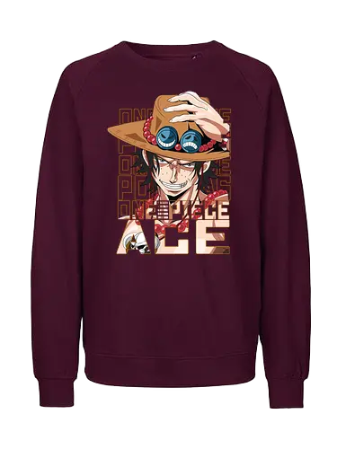 Flame Legacy - Pirate, ace, portgas d ace, fire fist, anime pirate, whitebeard pirates, grand line, shonen anime - Fairtrade Sweatshirt