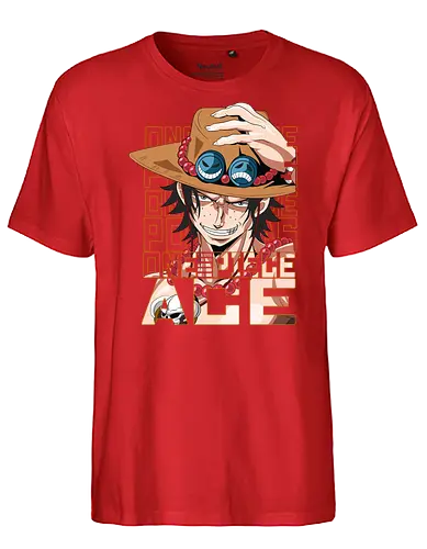 Flame Legacy - Pirate, ace, portgas d ace, fire fist, anime pirate, whitebeard pirates, grand line, shonen anime - Fairtrade T-Shirt