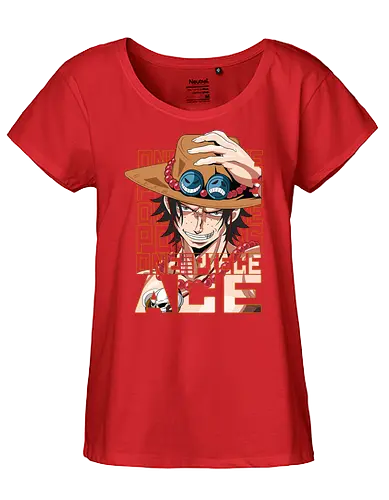 Flame Legacy - Pirate, ace, portgas d ace, fire fist, anime pirate, whitebeard pirates, grand line, shonen anime - Fairtrade Girl Shirt