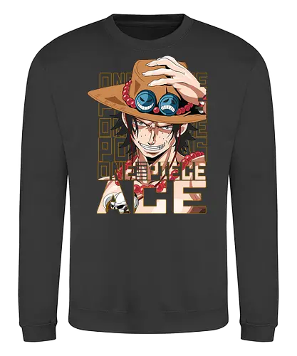 Flame Legacy - Pirate, ace, portgas d ace, fire fist, anime pirate, whitebeard pirates, grand line, shonen anime - Sweatshirt