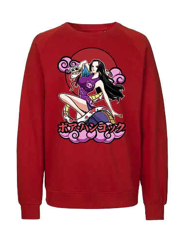 Pirate Empress - Pirate, boa hancock, anime girl, pirate empress, kuja pirates, anime aesthetic, grand line, shonen anime - Fairtrade Sweatshirt