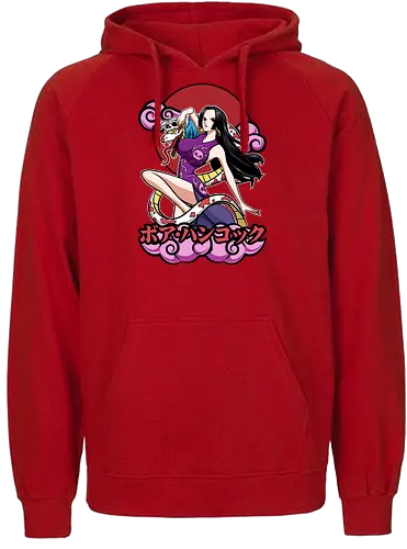 Pirate Empress - Pirate, boa hancock, anime girl, pirate empress, kuja pirates, anime aesthetic, grand line, shonen anime - Fairtrade Hoodie