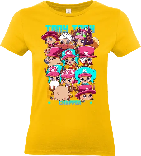 Cute Crew - Pirate, chopper, anime chibi, straw hat crew, cute anime, kawaii style, anime pirate, manga art - Standard T-Shirt (Frauen)