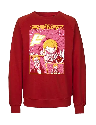 Heavenly Demon - Pirate, doflamingo, donquixote doflamingo, anime villain, heavenly demon, warlord, anime pirate, grand line - Fairtrade Sweatshirt