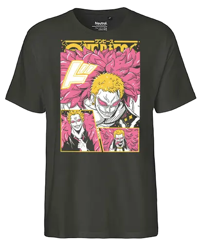 Heavenly Demon - Pirate, doflamingo, donquixote doflamingo, anime villain, heavenly demon, warlord, anime pirate, grand line - Fairtrade T-Shirt
