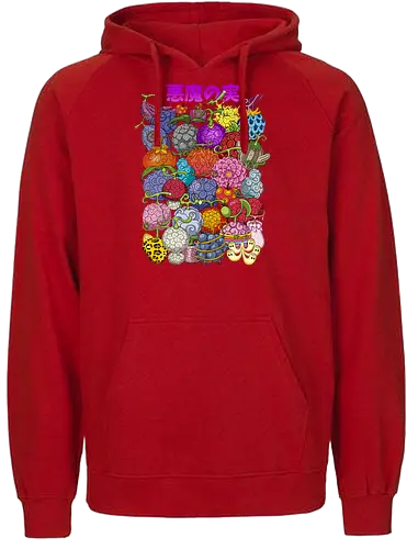 Power Collection - Pirate, devil fruits, anime powers, grand line, manga art, anime pirate, akuma no mi, shonen anime - Fairtrade Hoodie