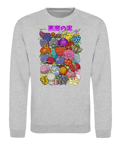 Power Collection - Pirate, devil fruits, anime powers, grand line, manga art, anime pirate, akuma no mi, shonen anime - Sweatshirt