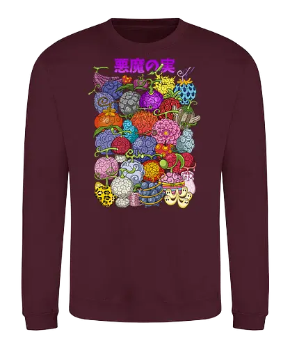 Power Collection - Pirate, devil fruits, anime powers, grand line, manga art, anime pirate, akuma no mi, shonen anime - Sweatshirt