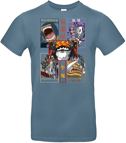 World Authority - Pirate, gorosei, five elders, anime villains, world government, manga panel, anime mystery, grand line - Standard T-Shirt