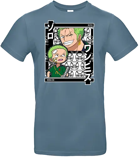 Pirate Hunter - Pirate, zoro, roronoa zoro, swordsman anime, straw hat crew, pirate hunter, anime chibi, grand line - Standard T-Shirt
