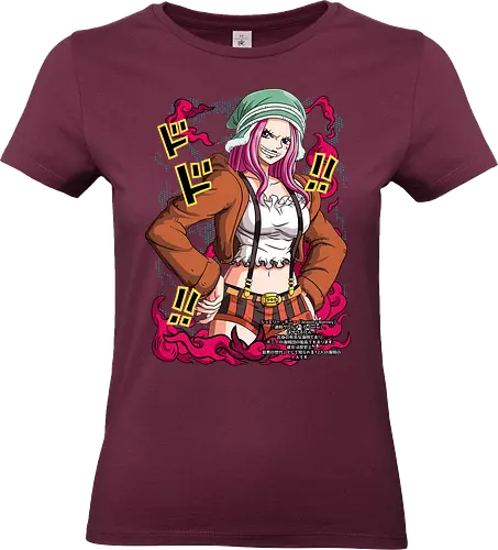 Pink Chaos - Pirate, jewelry bonney, anime girl, worst generation, anime pirate, pink aesthetic, grand line, manga art - Standard T-Shirt (Frauen)