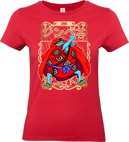 Knight of the Sea - Pirate, jinbe, fishman karate, straw hat crew, anime pirate, knight of the sea, grand line, anime warrior - Standard T-Shirt (Frauen)